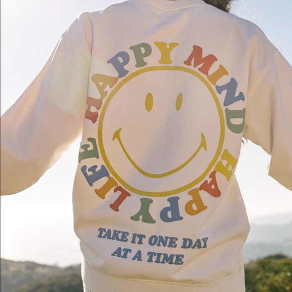Desert Dreamer Sweaters - Desert Dreamer smiley happy mind crewneck